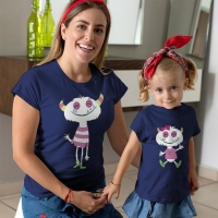 Sevimli Canavar Anne Kız Çocuk Kombini - 2