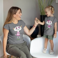 Sevimli Canavar Anne Kız Çocuk Kombini - 4