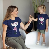 Sevimli Canavar Anne Kız Çocuk Kombini - 5