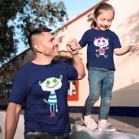 Sevimli Canavar Baba Kız Çocuk Kombini - 2