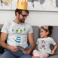 Sevimli Canavar Baba Kız Çocuk Kombini - 3