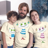 Sevimli Canavar Anne Baba Erkek Çocuk Kombini - 2