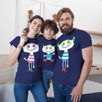 Sevimli Canavar Anne Baba Erkek Çocuk Kombini - 4