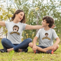Aile Temalı Anne Erkek Çocuk Tişört Kombini - 2