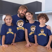 Aile Temalı 4'lü Tişört Kombini - 1