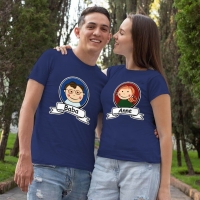 Anne ve Baba Resimli Sevgili Tişört Kombini - 4
