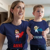 Süper Anne ve Erkek Çocuk Kombini - 4