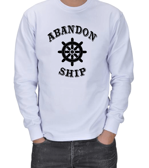 Tisho - Abandon Ship ERKEK SWEATSHIRT