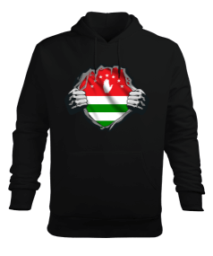 Abhazya Bayrağı.Abhazya logosu. Erkek Kapüşonlu Hoodie Sweatshirt - Tisho