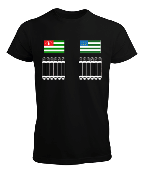Tisho - Abhazya Bayrağı,Abhazya logosu. Erkek Tişört