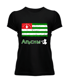Tisho - Abhazya Bayrağı,Abhazya logosu. Kadın Tişört