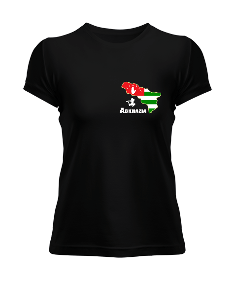 Tisho - Abhazya Bayrağı.Abhazya logosu. Kadın Tişört
