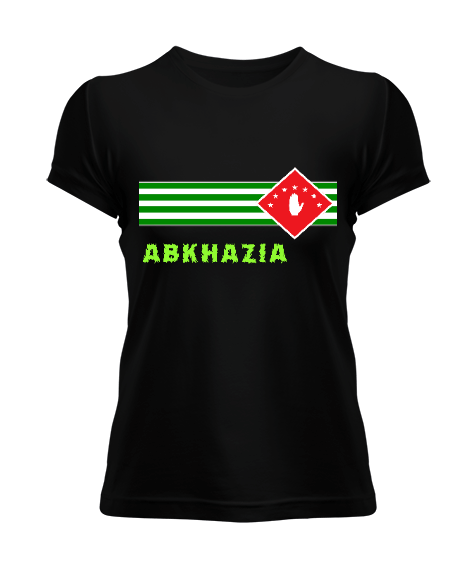 Abhazya Bayrağı.Abhazya logosu. Kadın Tişört