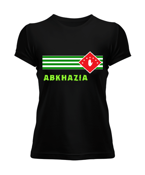 Abhazya Bayrağı.Abhazya logosu. Kadın Tişört - Tisho