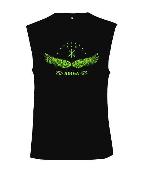Tisho - Abhazya Bayrağı.Abhazya logosu. Kesik Kol Unisex Tişört