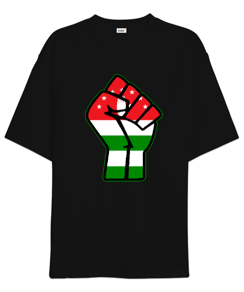 Tisho - Abhazya,Abhazya Bayrağı,abkhazia,abkhazia flag. Siyah Oversize Unisex Tişört