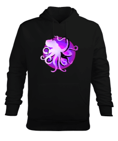 Tisho - Abstract Octopus Erkek Kapüşonlu Hoodie Sweatshirt