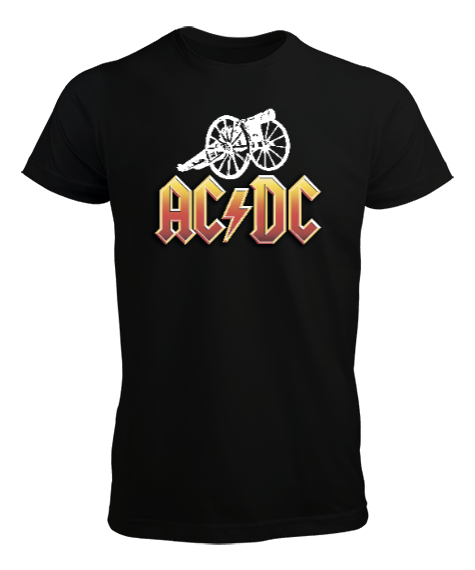 Tisho - AC DC Rock Blu V4 Siyah Erkek Tişört