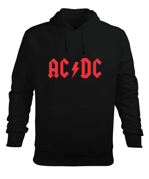 Tisho - AC/DC Tasarımlı Erkek Kapüşonlu Hoodie Sweatshirt