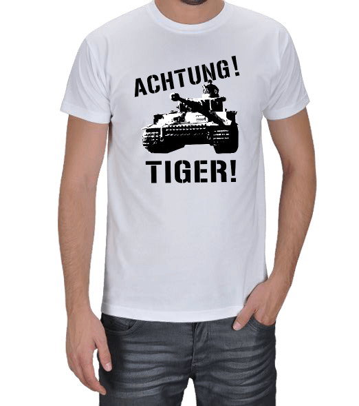 Tisho - Achtung Tiger Erkek Tişört