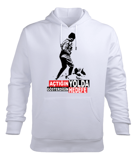 Tisho - Açtığın Yolda Gösterdiğin Hedefe Erkek Kapüşonlu Hoodie Sweatshirt