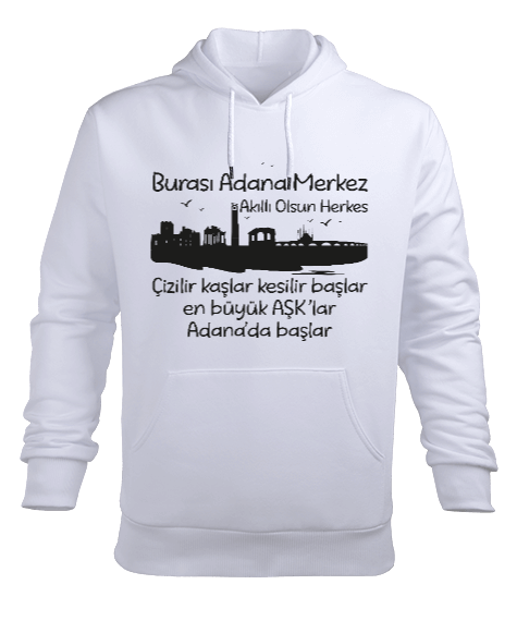 Tisho - Adana Merkez Erkek Kapüşonlu Hoodie Sweatshirt