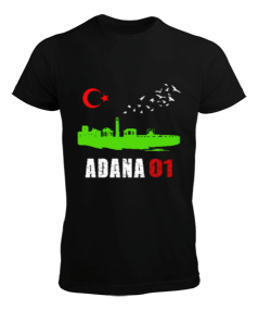 adana şehir,Türkiye,Türkiye bayrağı. Erkek Tişört - Tisho