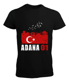 adana şehir,Türkiye,Türkiye bayrağı. Erkek Tişört - Tisho