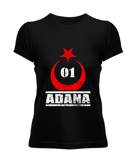 adana şehir,Türkiye,Türkiye bayrağı. Kadın Tişört - Tisho