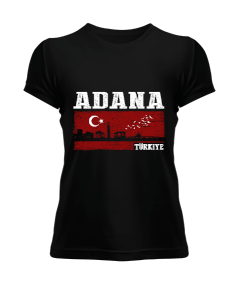 adana şehir,Türkiye,Türkiye bayrağı. Kadın Tişört - Tisho