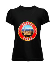 adana şehir,Türkiye,Türkiye bayrağı. Kadın Tişört - Tisho