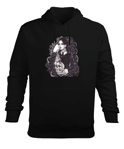 Tisho - Addams family wednesday Erkek Kapüşonlu Hoodie Sweatshirt