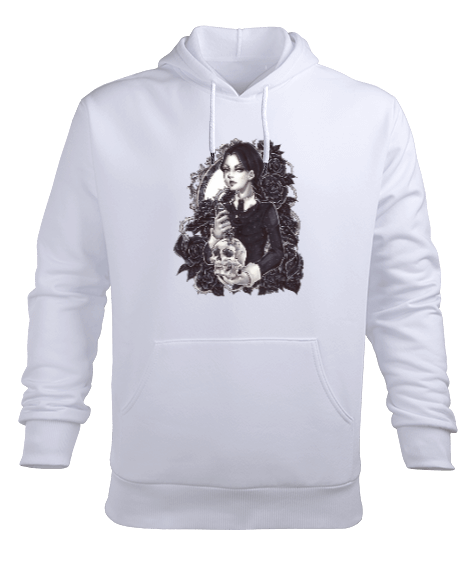 Tisho - Addams family wednesday Erkek Kapüşonlu Hoodie Sweatshirt