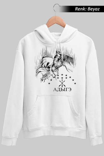 Adige Çerkes Atları Unisex Kapüşonlu Sweatshirt - Tisho