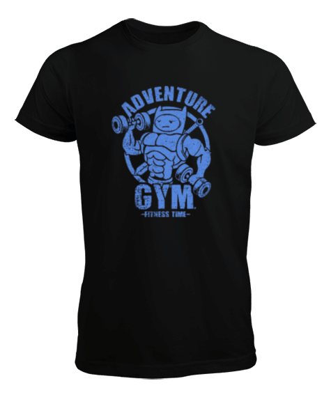 Tisho - Adventure GYM Vücut Geliştirme Bodybuilding Fitness Tasarım Erkek Tişört