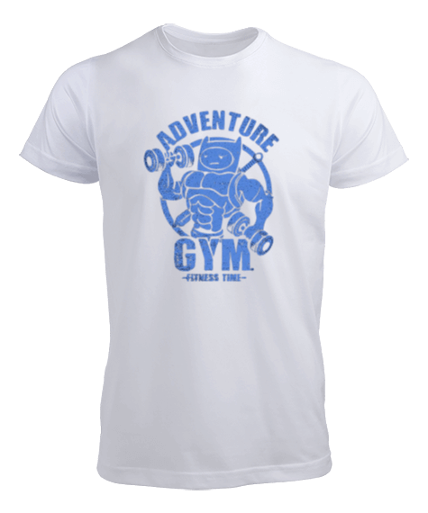 Tisho - Adventure GYM Vücut Geliştirme Bodybuilding Fitness Tasarım Erkek Tişört