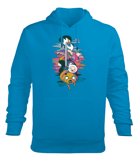 AdventureTime Erkek Kapüşonlu Hoodie Sweatshirt