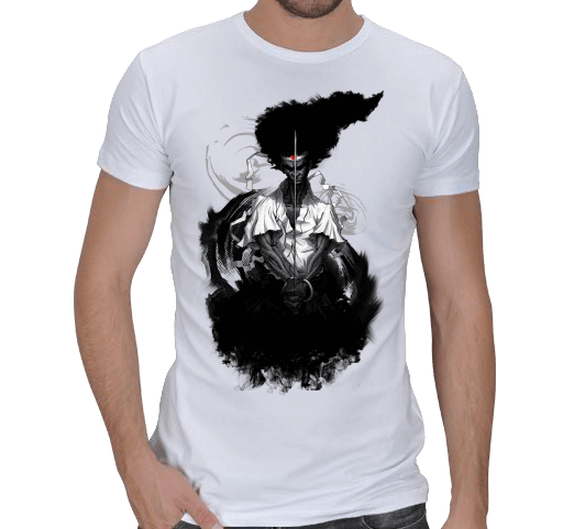 Tisho - Afro Samurai Erkek Regular Kesim Tişört