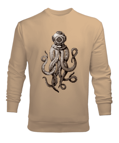 Tisho - ahtapot, octopus Erkek Sweatshirt