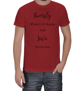 Tisho - Aile ve Sevgisi Erkek Tişört