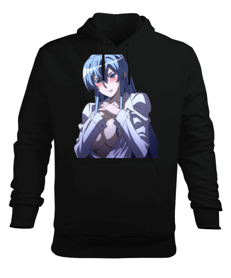 Tisho - Akame ga Kill Esdeath Tasarımlı Erkek Kapüşonlu Hoodie Sweatshirt