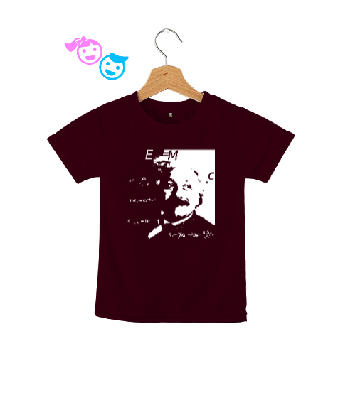 Tisho - Albert Einstein Bordo Çocuk Unisex