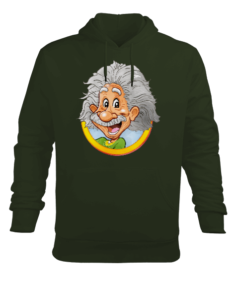 Tisho - Albert Einstein Sweatshirt Erkek Kapüşonlu Hoodie Sweatshirt