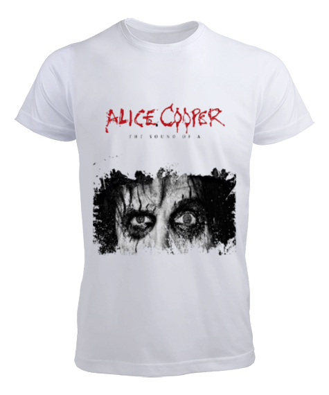 Tisho - Alice Cooper Beyaz Erkek Tişört