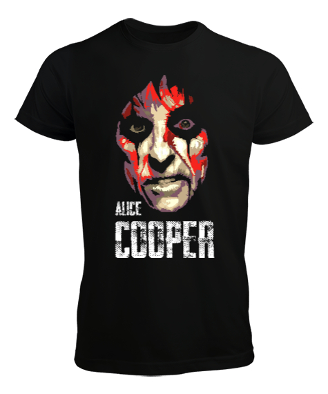 Tisho - Alice Cooper Siyah Erkek Tişört