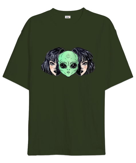 Tisho - Alien Girl Oversize Unisex Tişört