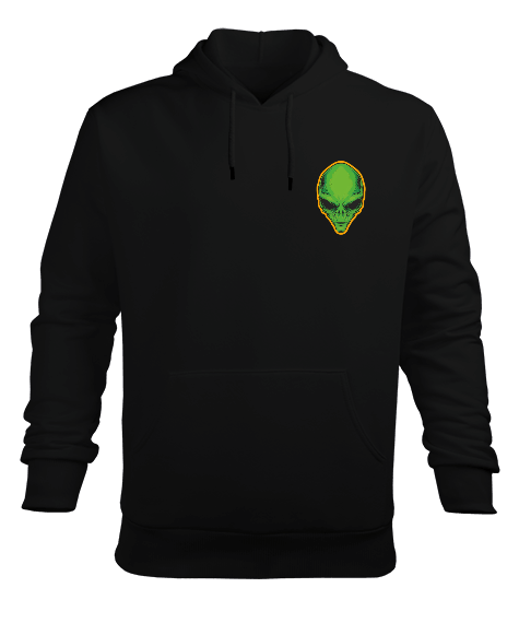 Tisho - ALİEN UZAYLI HOODİE Erkek Kapüşonlu Hoodie Sweatshirt