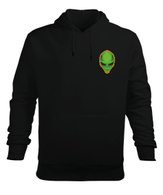 ALİEN UZAYLI HOODİE Erkek Kapüşonlu Hoodie Sweatshirt - Thumbnail