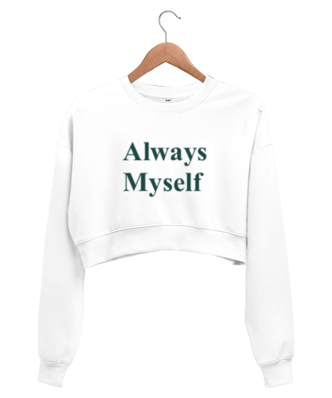 Tisho - Always myself Kadın Crop Sweatshirt