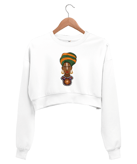 Tisho - Amazing Afrika Kadın Crop Sweatshirt